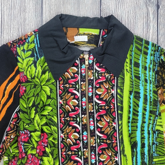 Rusty Cuts Zip Up Floral Deer Lightweight Jacket - Picture 4 of 13